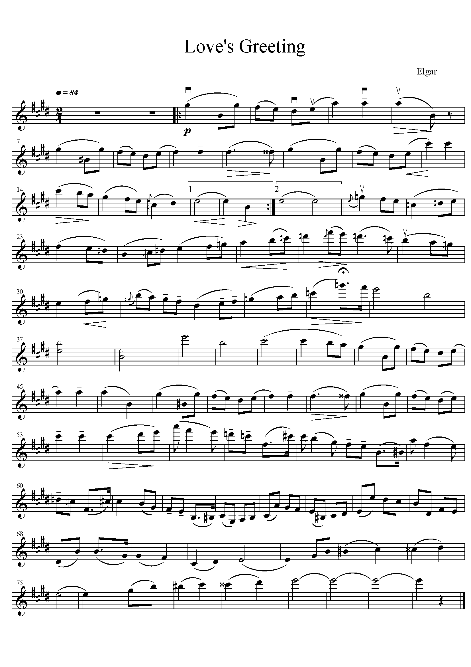 埃尔加《爱的致意》《爱之喜悦》《爱的问候》elgar《loves greeting