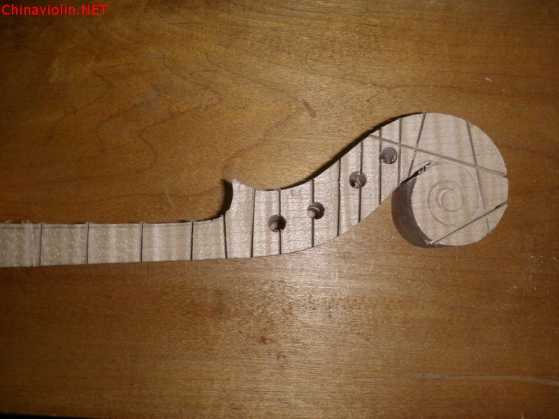 【刘兆军提琴工作室】南京杨先生定制欧料小提琴制作过程