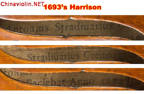 Stradivari 1693年长型琴“Harrison”原琴详细图片欣赏