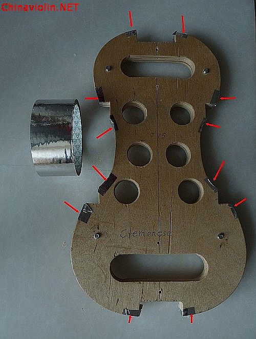 胶带纸在提琴制作中的妙用