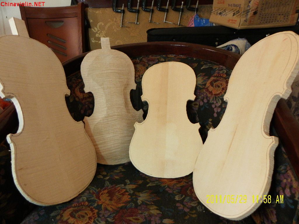 老腾中提琴制作过程