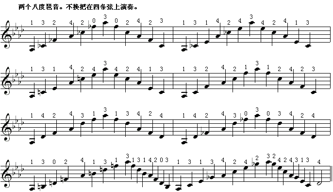 邓文汉小提琴《半音模进式》琶音练习（一）