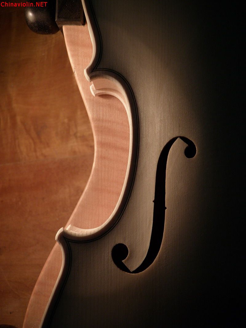 【刘兆军提琴工作室】上海石女士定制AAAA欧料小提琴Stradivari1716制作过程 ... ...