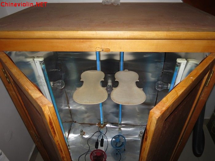 【刘兆军提琴工作室】台湾卢先生定制顶级欧料小提琴制作过程 ... ...