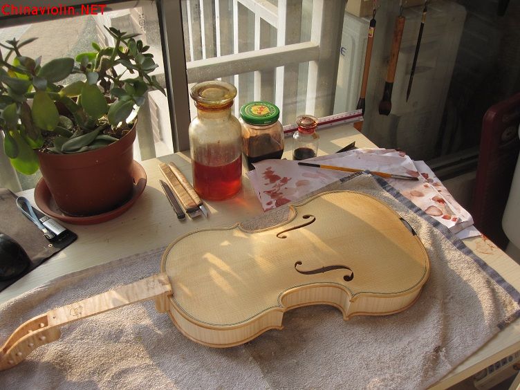 【荣华提琴作坊】定制86号小提琴制作过程