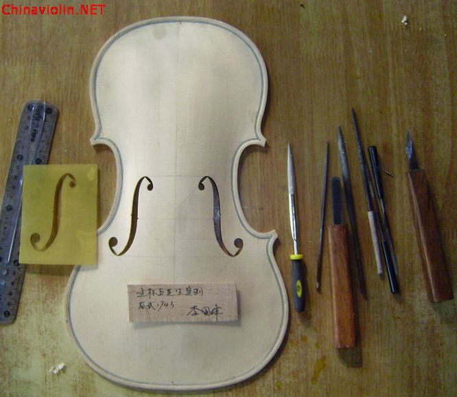 【北京芙蓉提琴工作室】玉林丘先生定制李国峰制作的小提琴制作过程 ... ...