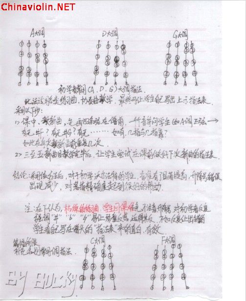 初学者左手落指精度的探索