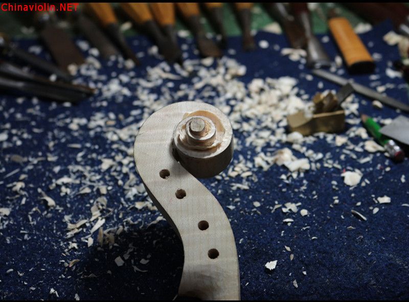 【陈祥伟提琴工作室】山东潍坊金先生定制陈祥伟小提琴制作过程 ... ...