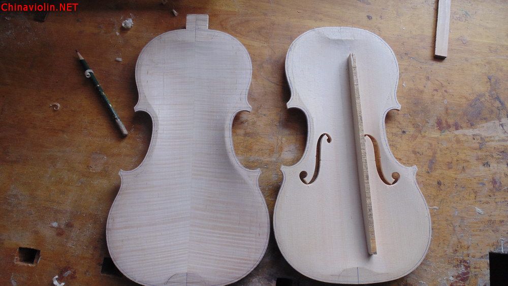 『兴源提琴工作室』已售7/8小提琴制作过程