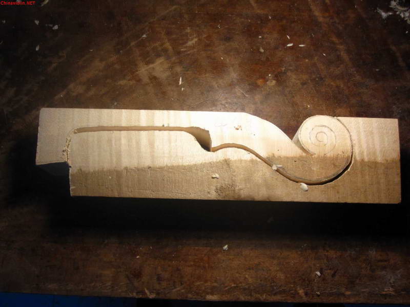 【荣华提琴作坊】江苏贾老师定制107号中提琴制作过程