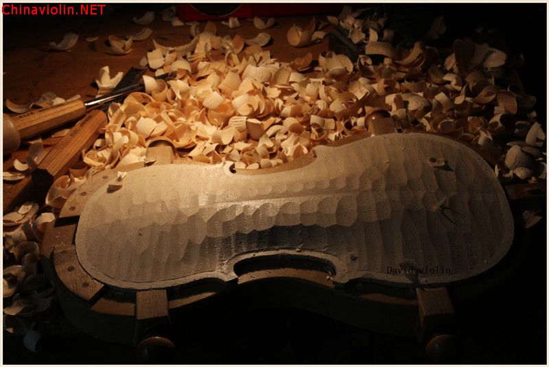 【陈祥伟提琴工作室】西安冯先生定制提琴制作过程