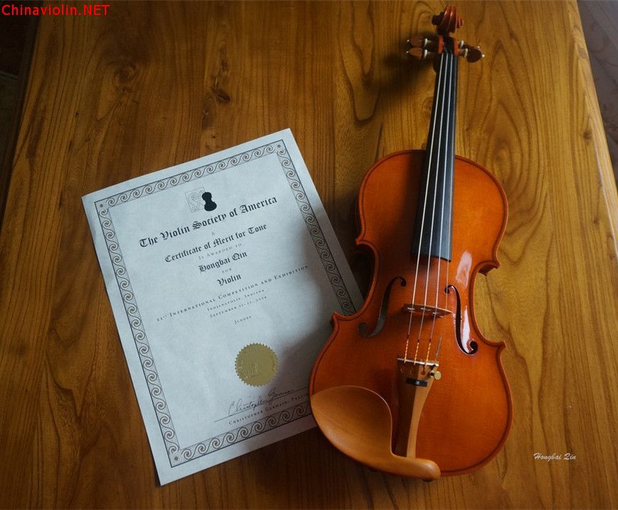 【秦红柏提琴工作室】荣获2014美国VSA国际提琴制作比赛音质奖 ... ...