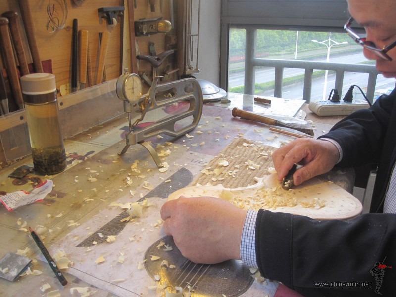 【荣华提琴作坊】定制128号1/2小提琴制作过程