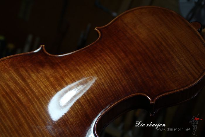 【刘兆军提琴工作室】浙江张先生定制顶级欧料Stradivari1715"Cremonese"制作过程 ...  ...