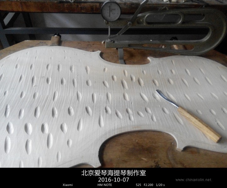 【北京爱琴海提琴工作室】香港琴友李先生定制程明伟制作762欧料大提琴 ... ...