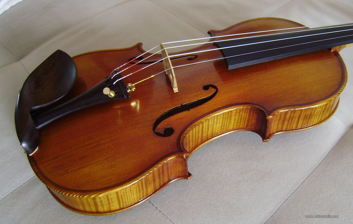 【已售】高级手工小提琴 白玉池作品g-063号 售价:5500元 有录音,装配