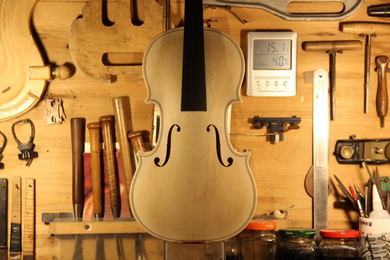 【荣华提琴作坊】150号定制琴制作过程