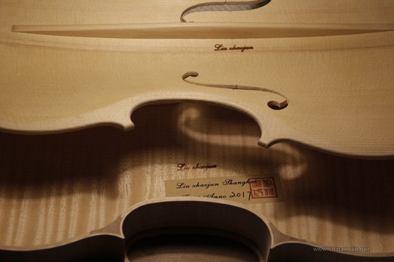 【刘兆军提琴工作室】美国许先生定制Stradivari 1715小提琴制作过程 ... ...