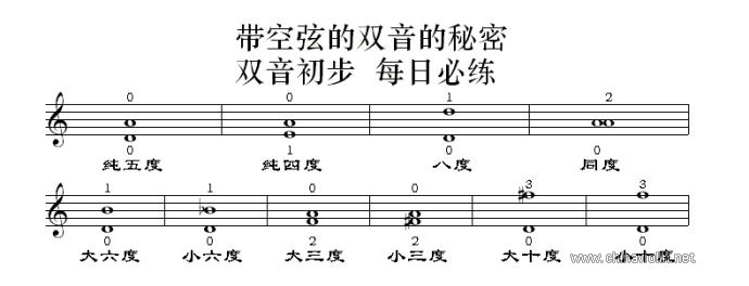 《双音与和弦的秘密》论纯律和十二平均律在以五度相生律定音的小提琴上的调整 ... ...