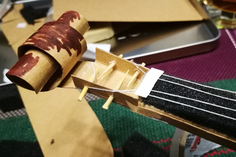 纸板琴制作过程