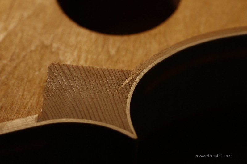 【刘兆军提琴工作室】北京何先生定制顶级欧料小提Strad1715琴型制作过程 ...