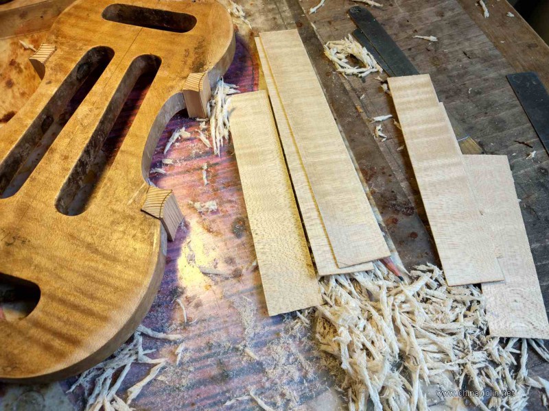 【荣华提琴作坊】173号小提琴制作过程