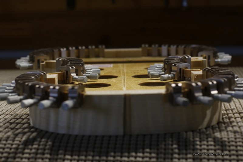 【刘兆军提琴工作室】加拿大陈女士定制顶级欧料小提琴Stradivari 1715制作过程 ... .. ...