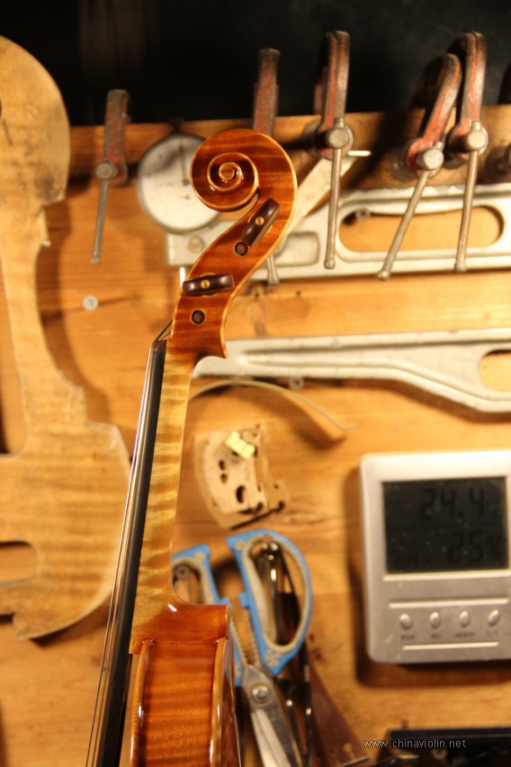 【荣华提琴作坊】178号广东茂名琴友定制小提琴制作过程