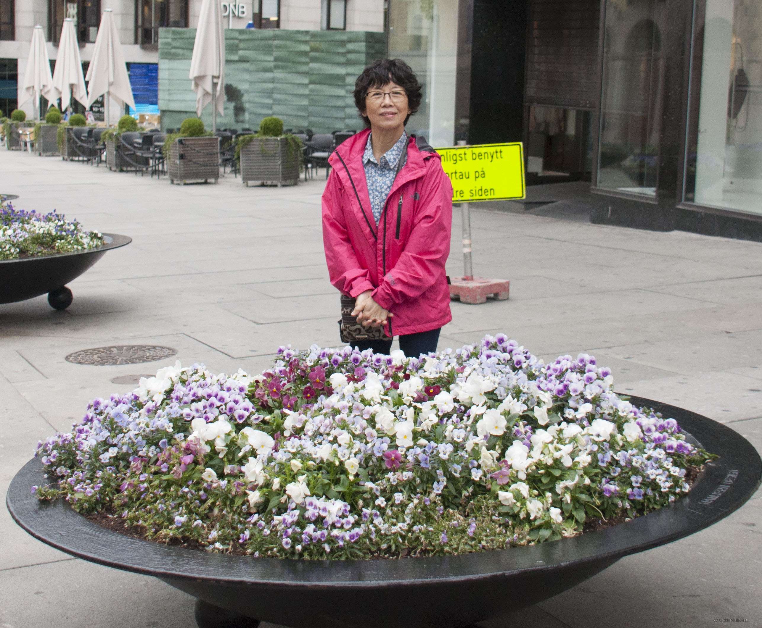 奥斯陆的街边花盆