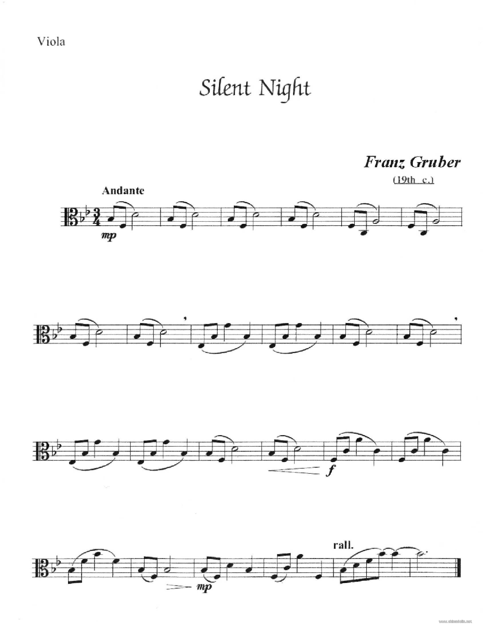 弦乐四重奏分谱《平安夜》3 Viola.jpg