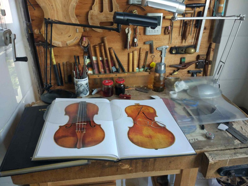 【荣华提琴作坊】成都周先生定制198号小提琴“大炮”制作过程 ... ...