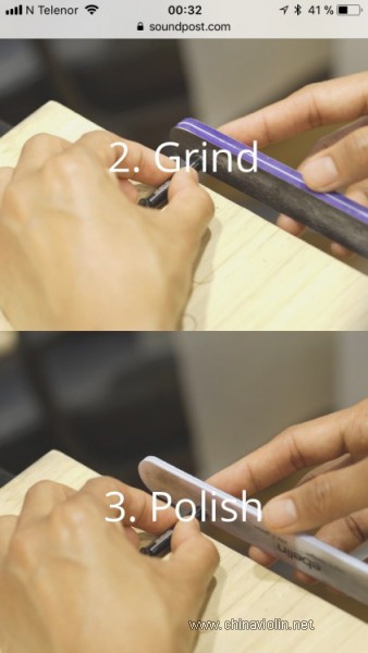 汉勃格可调音柱的研磨和抛光