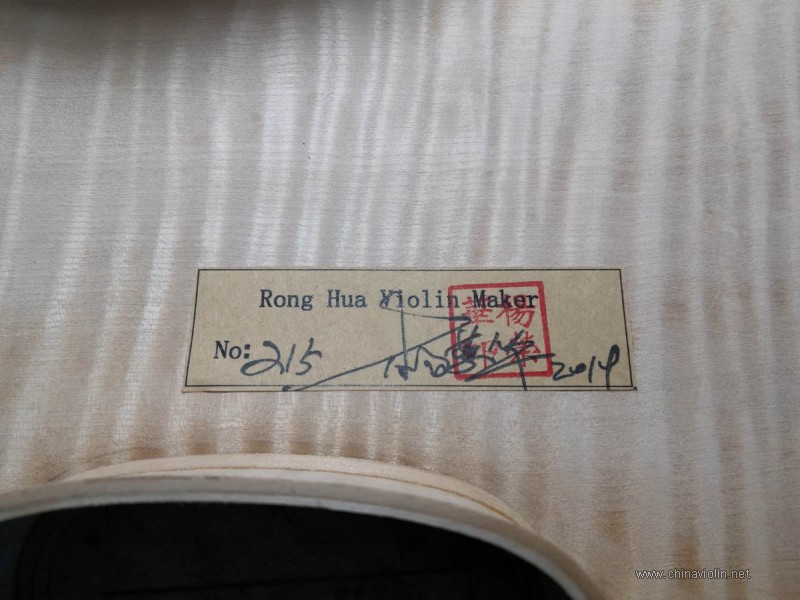【荣华提琴作坊】215号郑州张先生定制小提琴制作过程