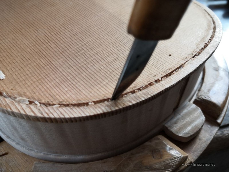 【荣华提琴作坊】211号小提琴制作过程