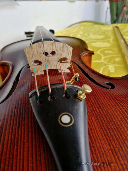 小提琴琴码E弦下陷修理