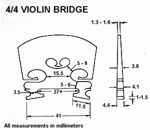 小提琴琴码的调整
